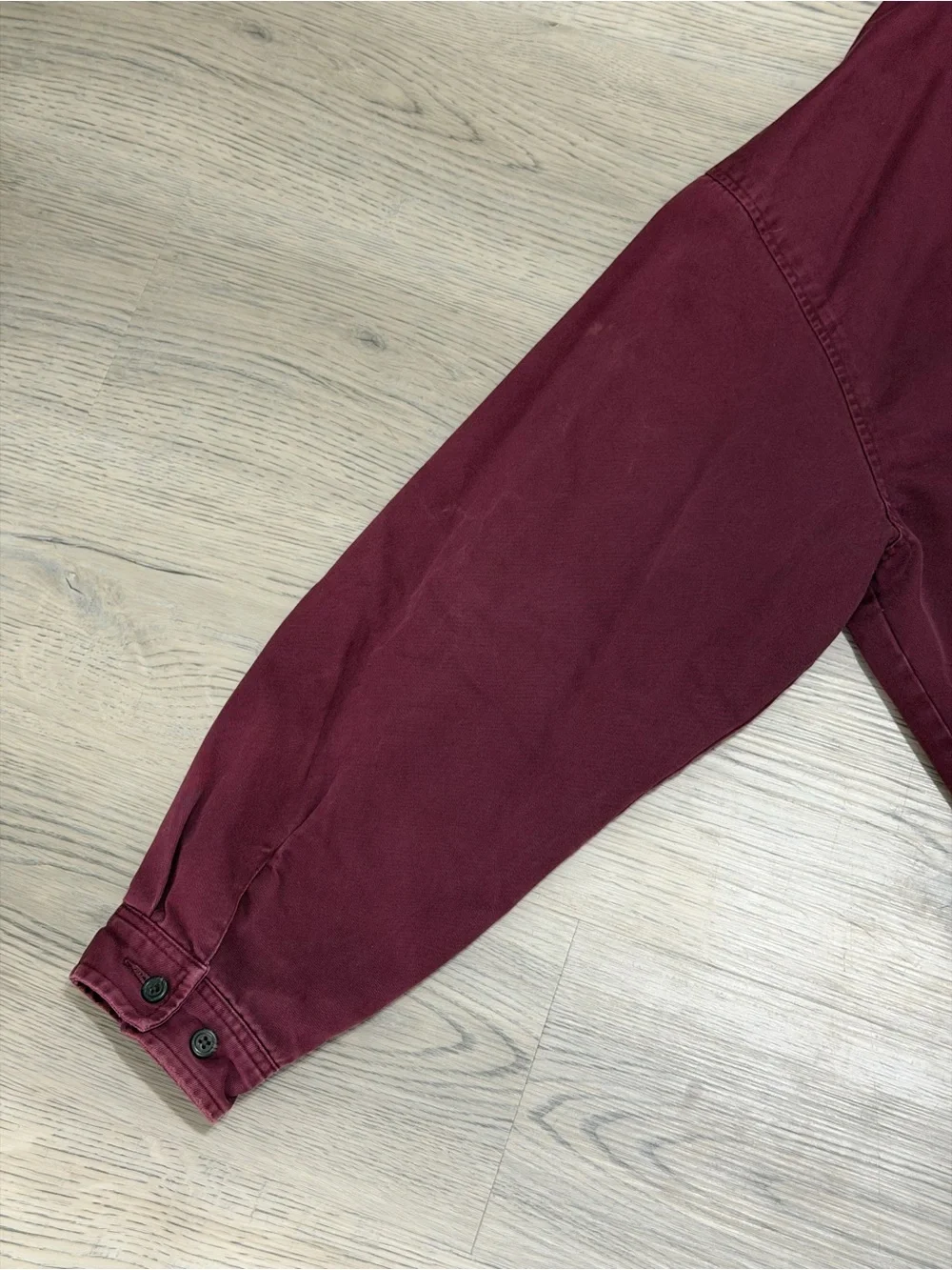 Vintage Polo Ralph Lauren Harrington Jacket Lined Corduroy Collar Burgundy XXL